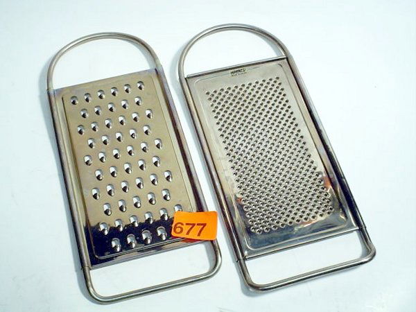 Two hand graters: Two hand graters, Condition: As is, Weight: 2 LBS combined, 11x4.5x1/4 inches