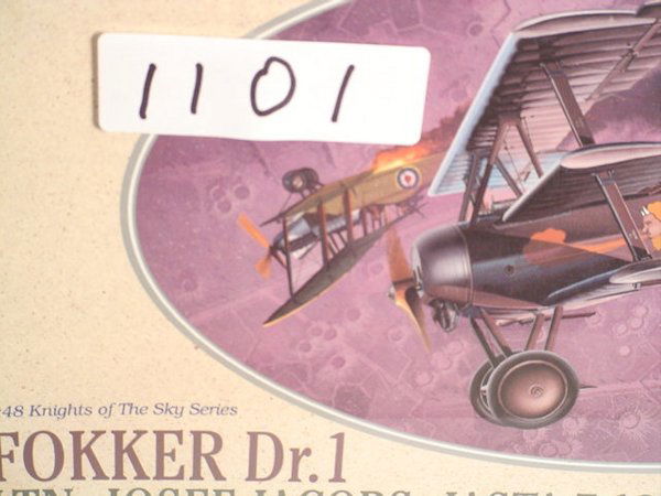 Model Kit DML Fokker Jasta 7, 1918: DML Fokker Dr.1 Ltn. Josef Jacobs, Jasta 7, 1918 #5906 Condtion: Like New original wrap. Shipping: Our zip code is 95125. You can calculate your own shipping charges via UPS using 2 pounds and adding