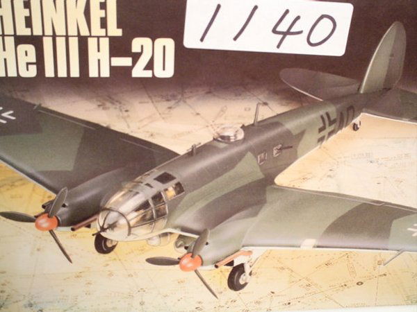 Model Kit Airfix Heinkel He III H-20: Airfix Heinkel He III H-20, Scale 1:72, Kit #05021 Condition: Appears complete; parts loose in box. Shipping: Our zip code is 95125. You can calculate your own shipping charges via UPS using 2 pounds