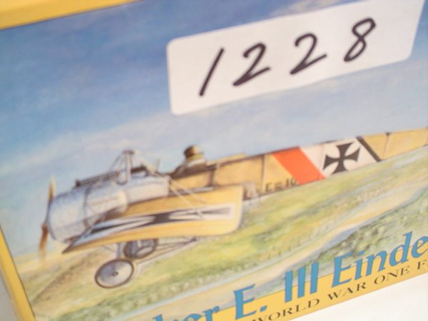Model Kit Eduard Fokker E. III Eindecke: Eduard Fokker E. III Eindecker, Scale 1:48, Kit #8002 Condition: Complete in box. Shipping: Our zip code is 95125. You can calculate your own shipping charges via UPS using 2 pounds and adding $3.50 f