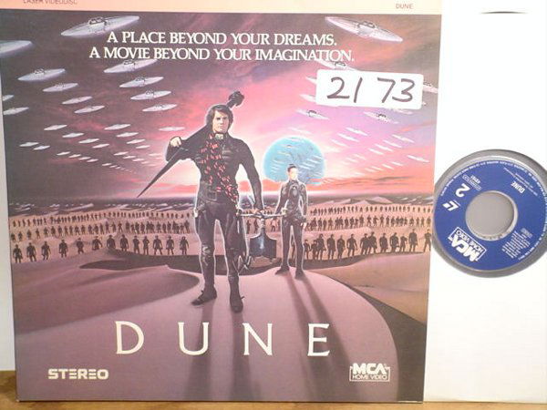 Laserdisc: Dune: Dune, David Lynch, MCA. 2-Discs, Condition: Very Good, Weight 2 lbs, 13x13x1 Shipping: You may calculate your own shipping charges via UPS to estimate your total expense, but you will be required to p