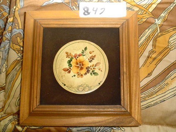 Painting. 7.5" x 7.5". Signed. Maya. Hand made