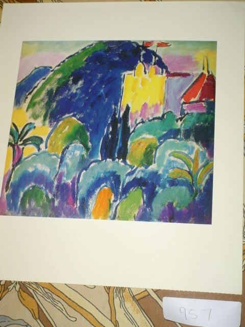 Alexej Jawlensky color print. Artist's profile at