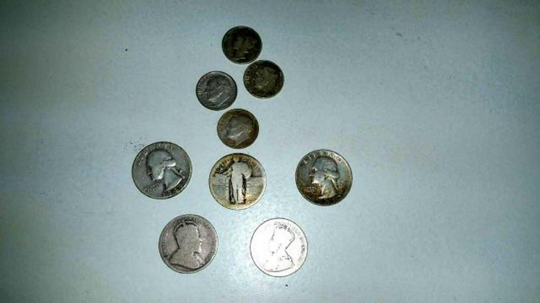 9 pc Silver Coin Lot (1 of 5)