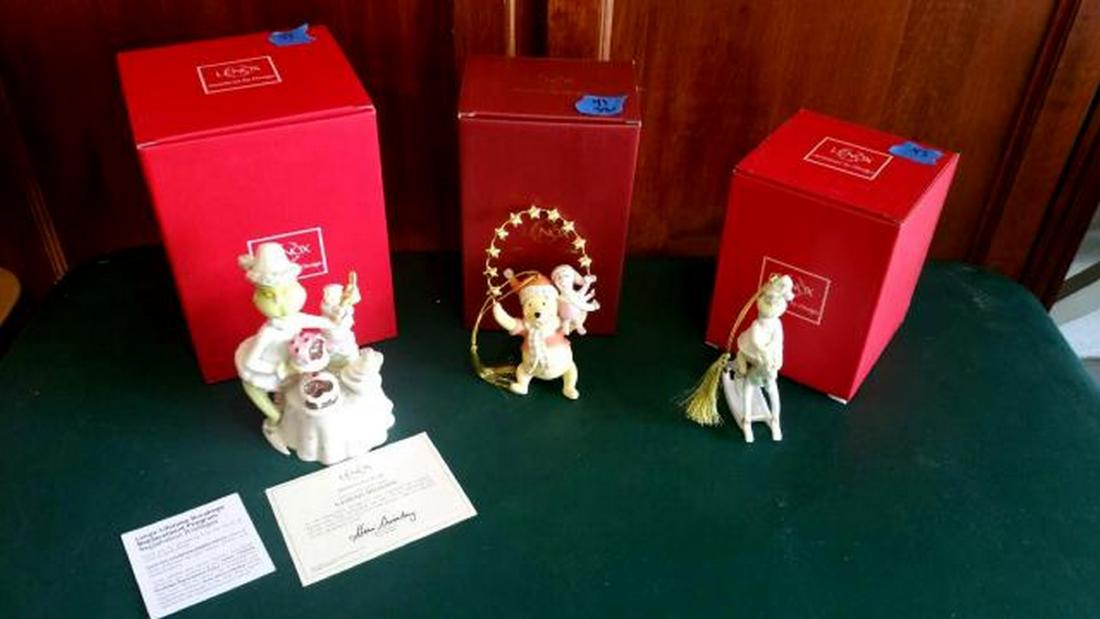 LENOX Lot of Three Christmas DISNEY Figures/Decor (1 of 3)