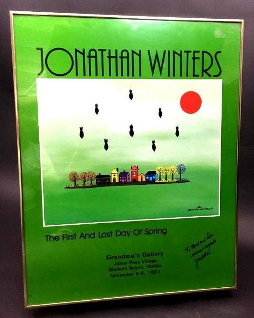 Autographed Jonathan Winters' - First and Last Day of (1 of 4)