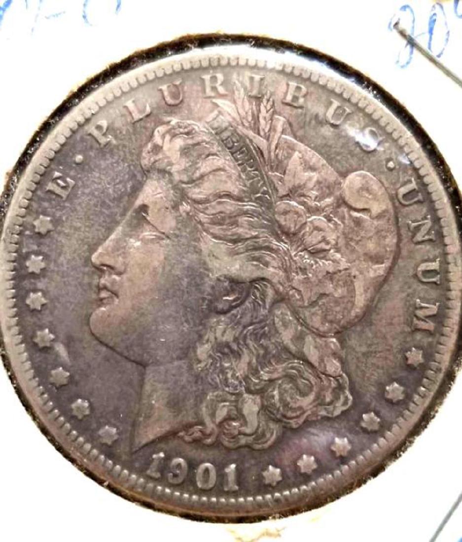 .900 SILVER 1901 O MORGAN SILVER DOLLAR (1 of 2)