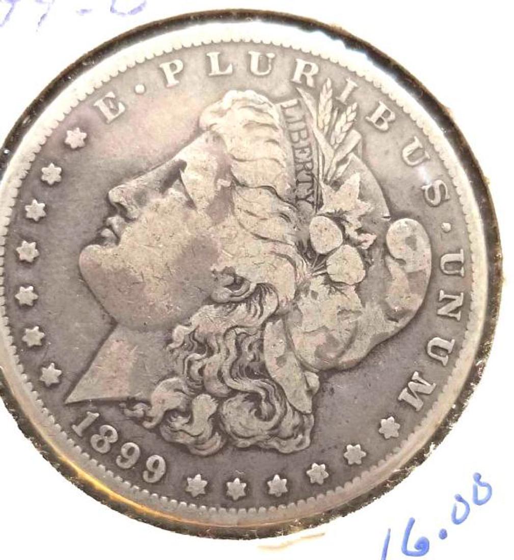 .900 SILVER 1899 O MORGAN SILVER DOLLAR (1 of 2)