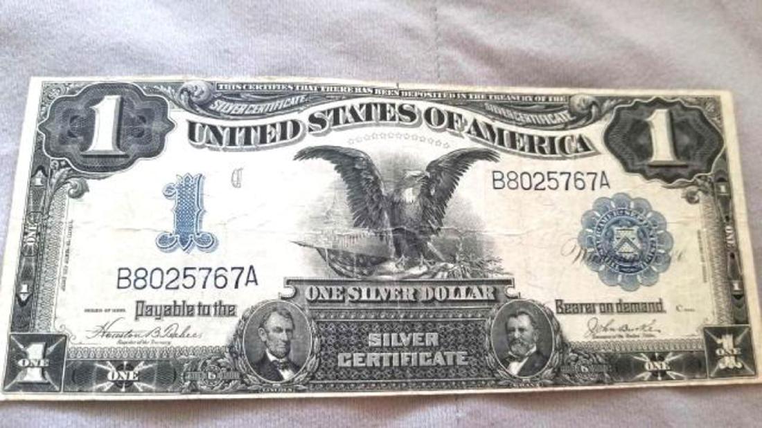 1899 Large $1 Black Eagle Silver Certificate< (1 of 7)