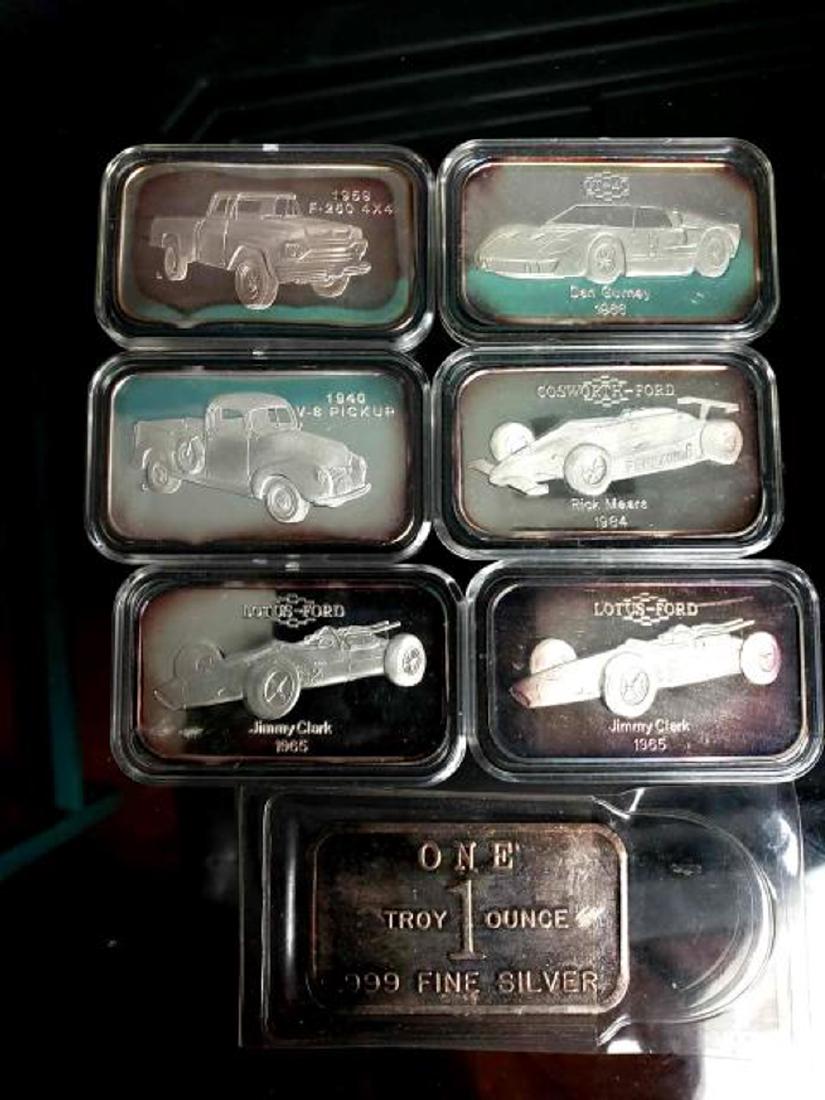 (6)Fine Silver Ford Bars and (1) Fine Silver Bar (1 of 16)