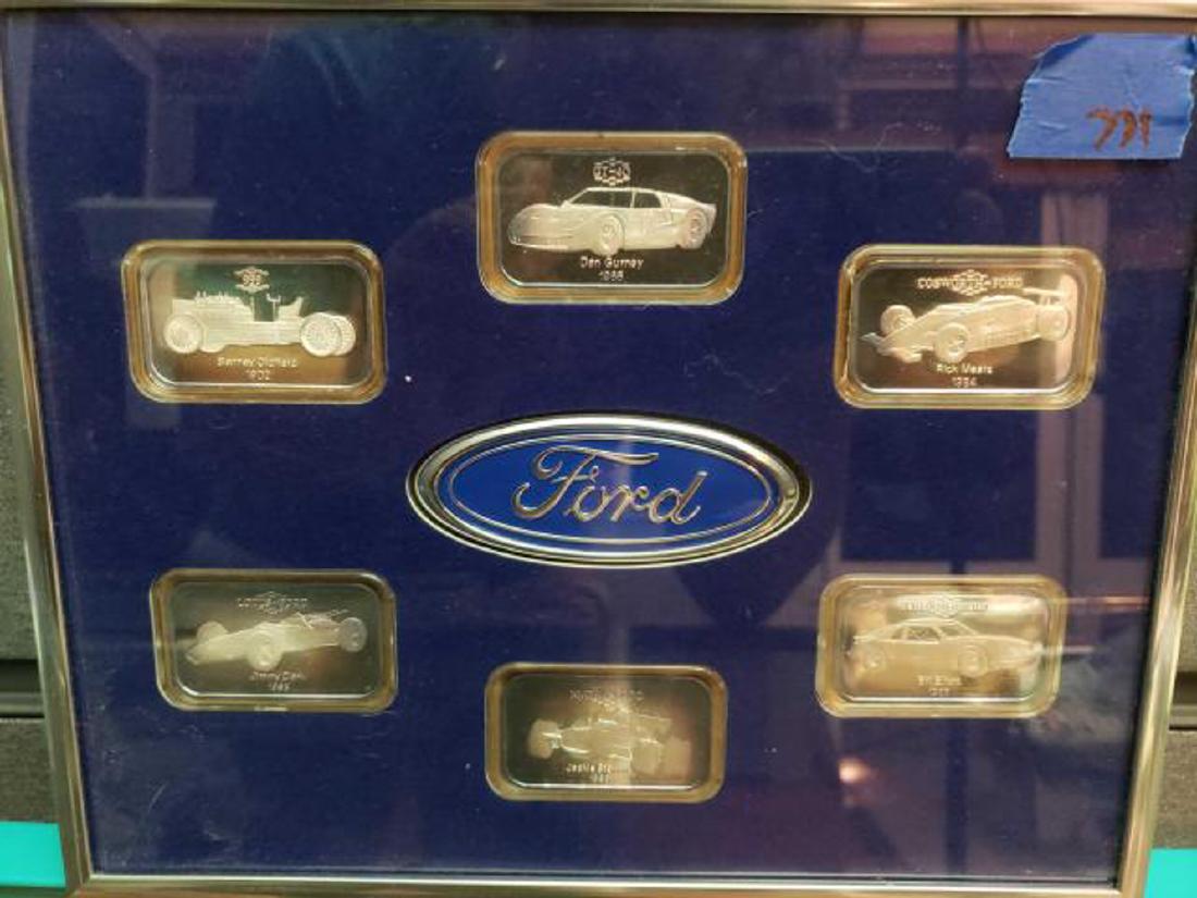 (6) Ford Car Silver Bars in Frame (1 of 8)