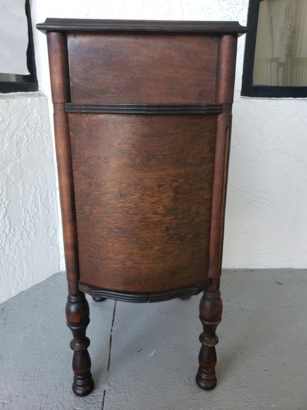 COPPER-LINED CIGAR HUMIDOR SIDE TABLE (1 of 8)