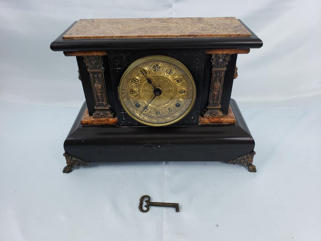 1882 SETH THOMAS ADAMANTINE MANTEL CLOCK (1 of 10)