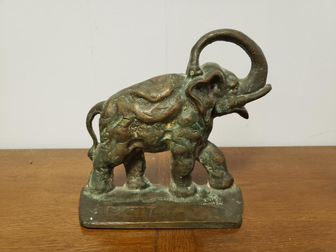 ELEPHANT DOOR STOP or BOOK END, CAST IRON (1 of 5)