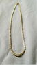 DIAMOND & SAPPHIRE FANCY LINK 14k YELLOW GOLD NECKLACE - 5