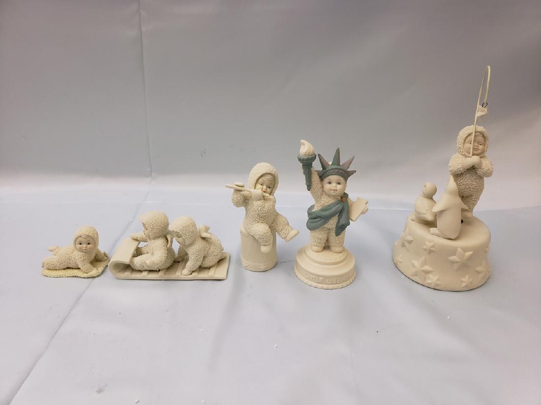 FIVE SNOWBABY FIGURES DEPT 56 (1 of 15)