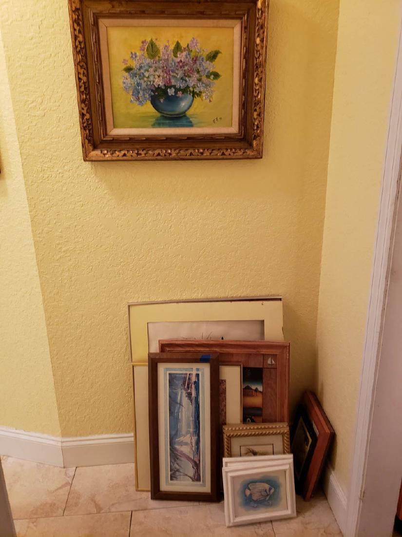ORIGINAL AND OTHER FRAMED ART LOT, 10 more or less (1 of 19)