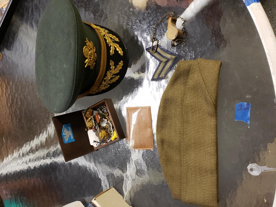 BANCROFT MILITARY CAP, FUR FELT, ETC. (1 of 8)