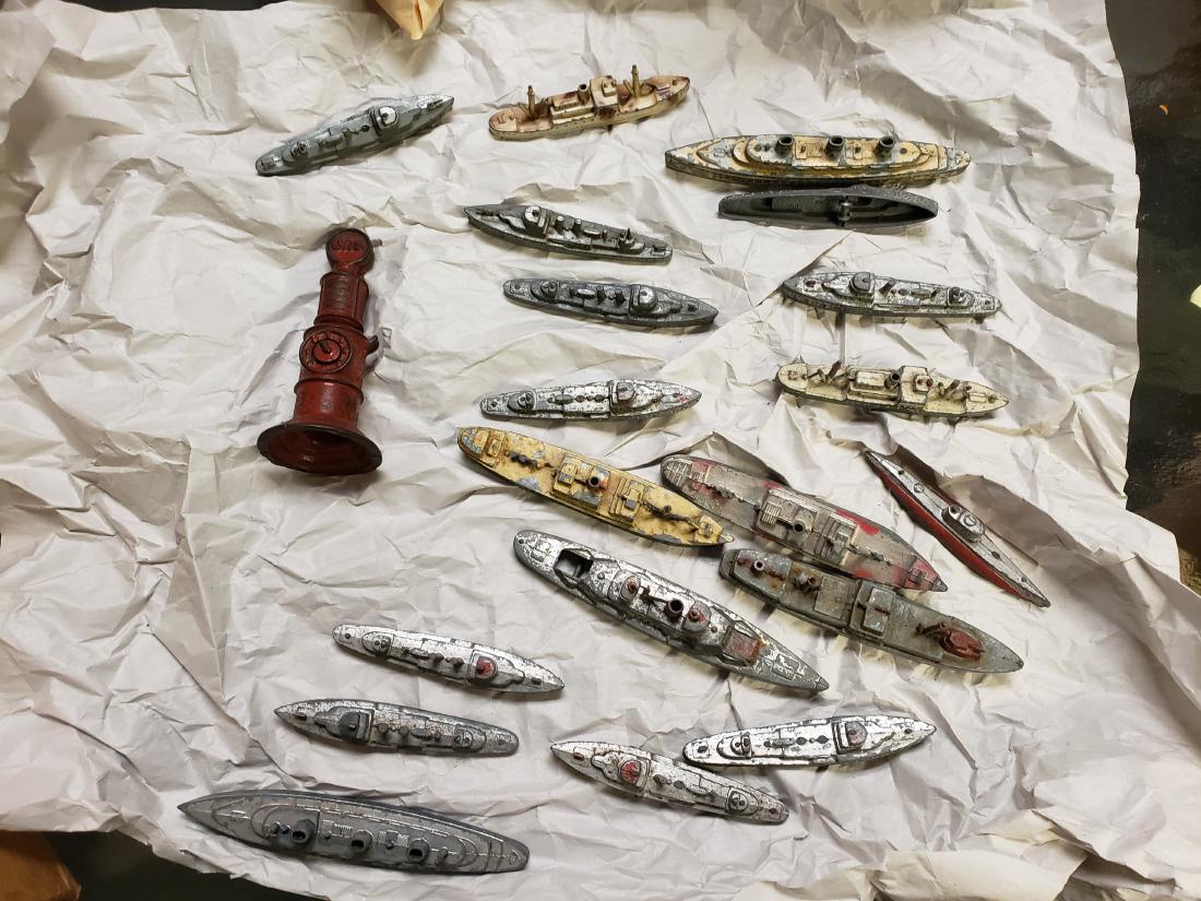 Metal Tootsie Battle Ships (1 of 9)