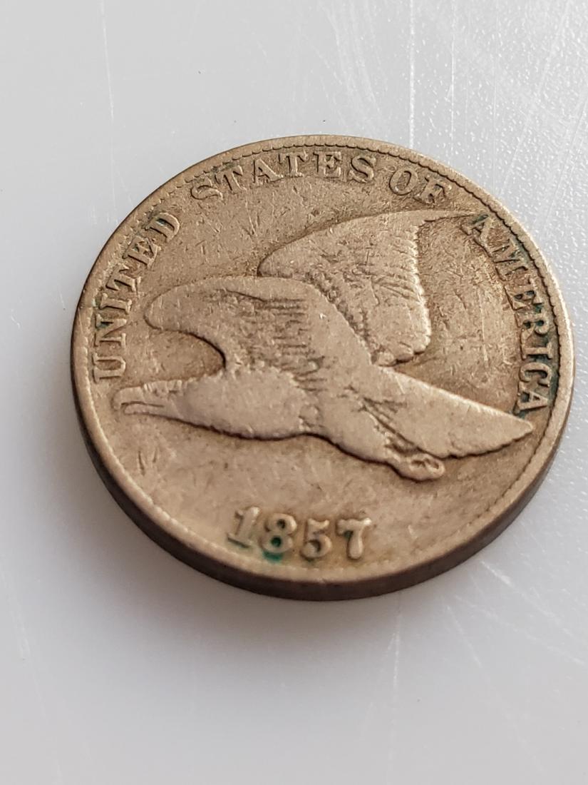 1857 FLYING EAGLE PENNY ONE CENT (1 of 2)
