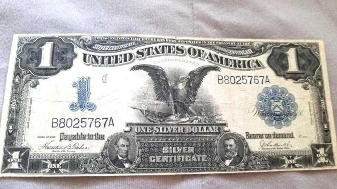 1899 Large $1 Black Eagle Silver Certificate (1 of 7)