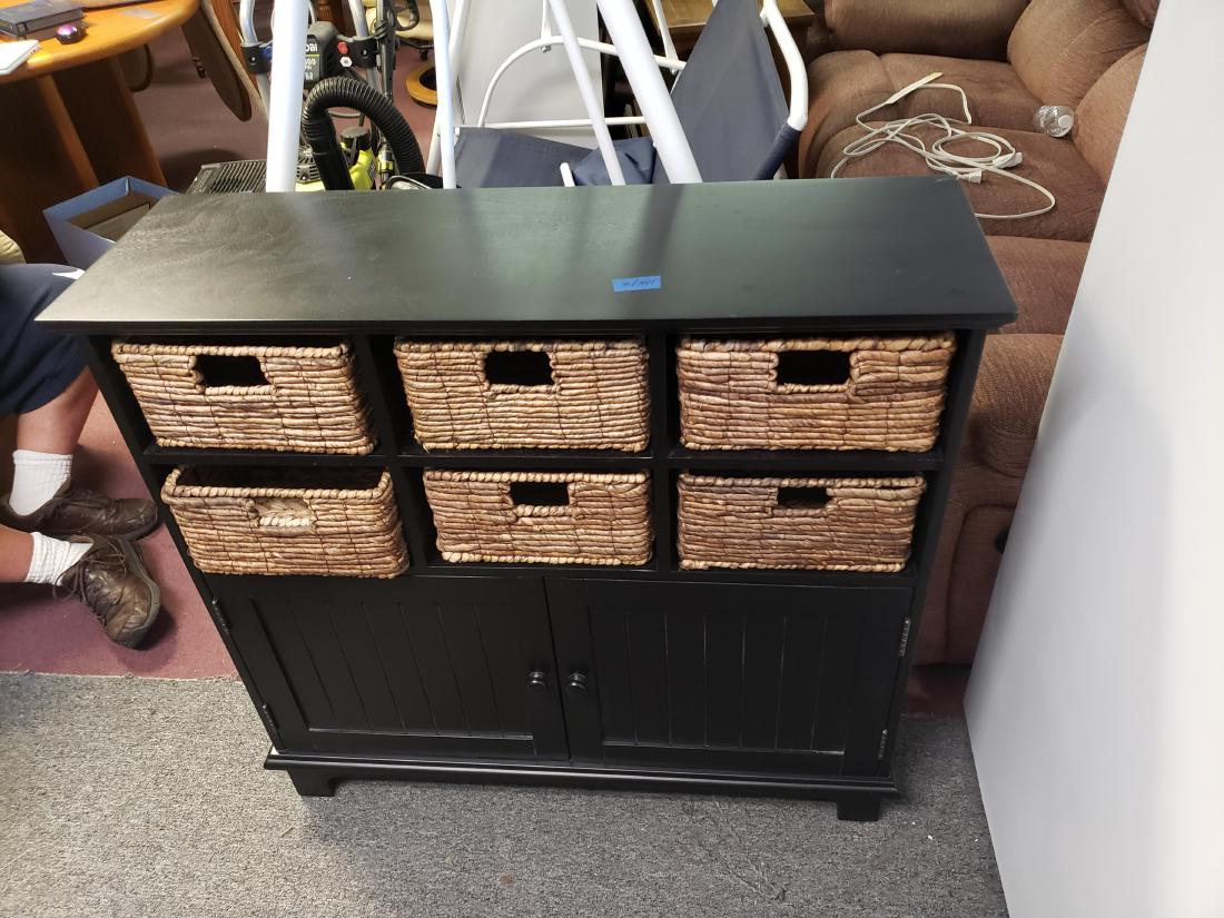 6 Basket Storage Shelf with Storage Compartments (1 of 6)