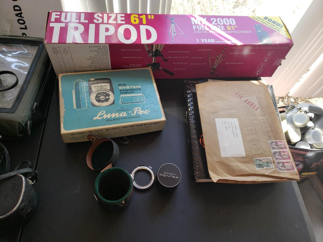PHOTOGRAPHY LOT:  TRIPOD, LENSES, BOOKS (1 of 11)