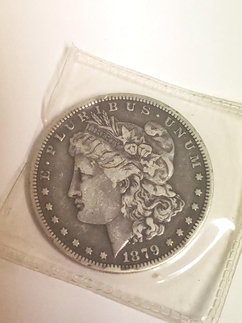 US 1879 S Morgan Silver Dollar (1 of 3)