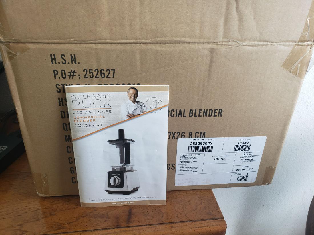 WOLFGANG PUCK COMMERCIAL BLENDER NEW IN BOX (1 of 3)