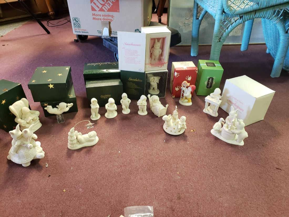 HUGE LOT OF BOXED SNOWBABIES AS SHOWN, DEPT 56 (1 of 20)