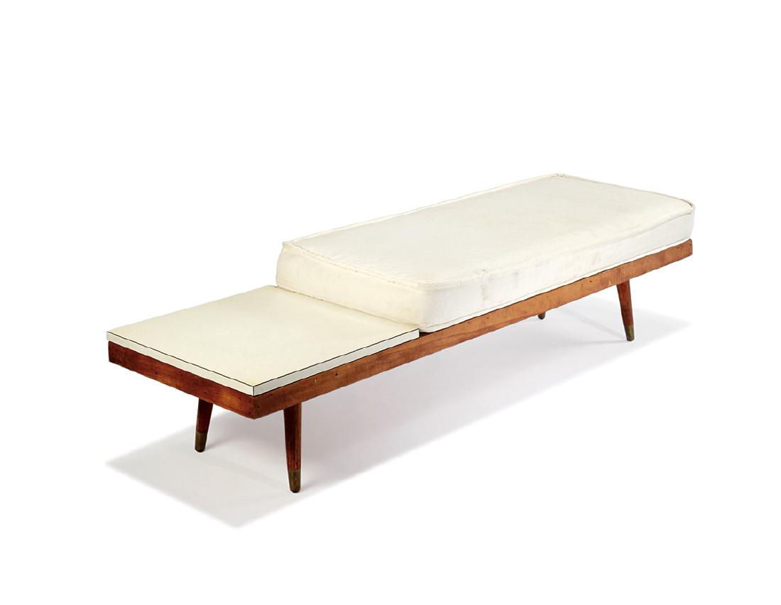 Kenneth Lind: Bench: Kenneth LindBench Custom executed 1955 11.5" x 62" x 19" Provenance: Max Finkelstein, Los Angeles, California; Thence by descent