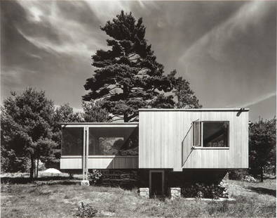 Ezra Stoller: Chamberlain Cottage, Wayland,: Ezra StollerChamberlain Cottage, Wayland, Massachusetts (Gropius and Breuer), 1940 1942; this example printed later Gelatin silver print Image: 9.5" x 12"; Sheet (vis.): 10.25" x 13"; Frame: 21.75" x