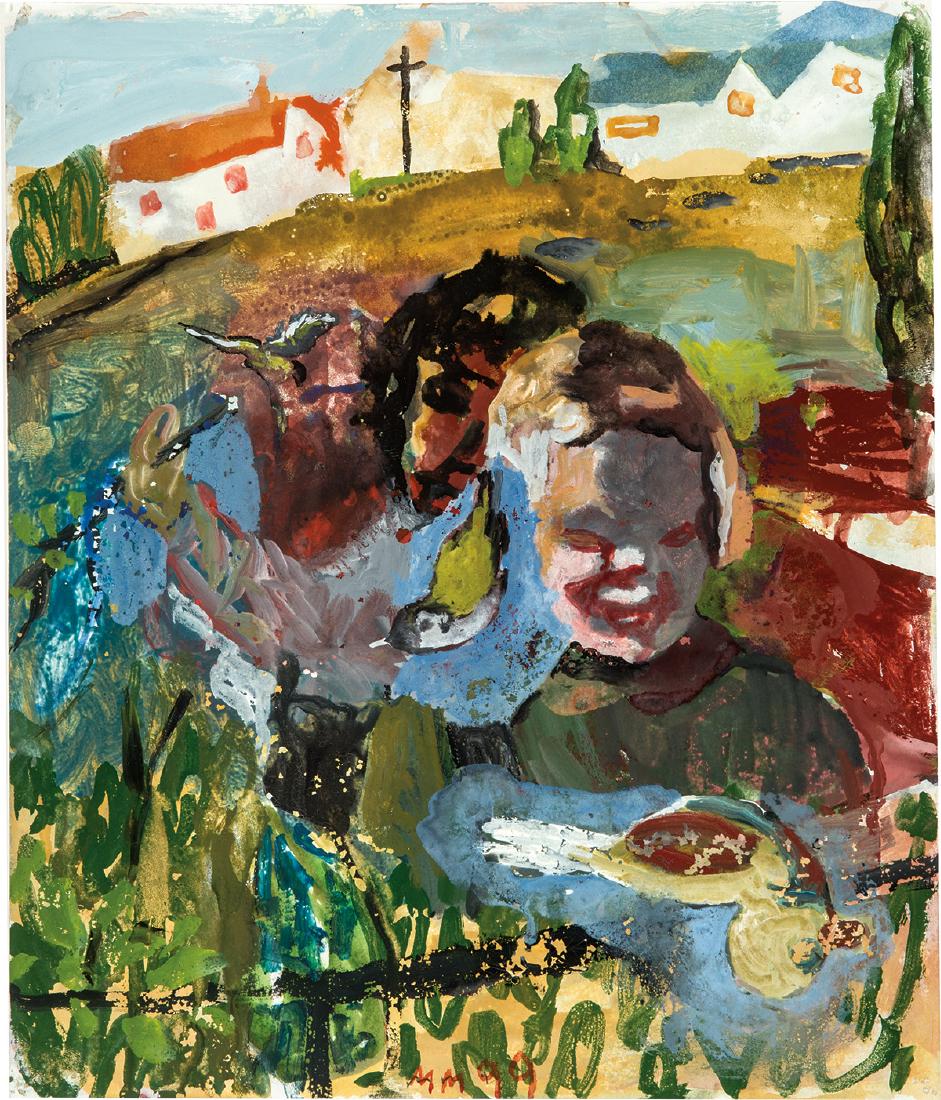 Martin Mull: Untitled (4): Martin MullUntitled (4) 1998; 1999 Watercolor on paper Sheets each: various dimensions; Frames each: 17.125" x 15.125" Together with copy of invoice from the artist dated February 25, 2000 Two initial