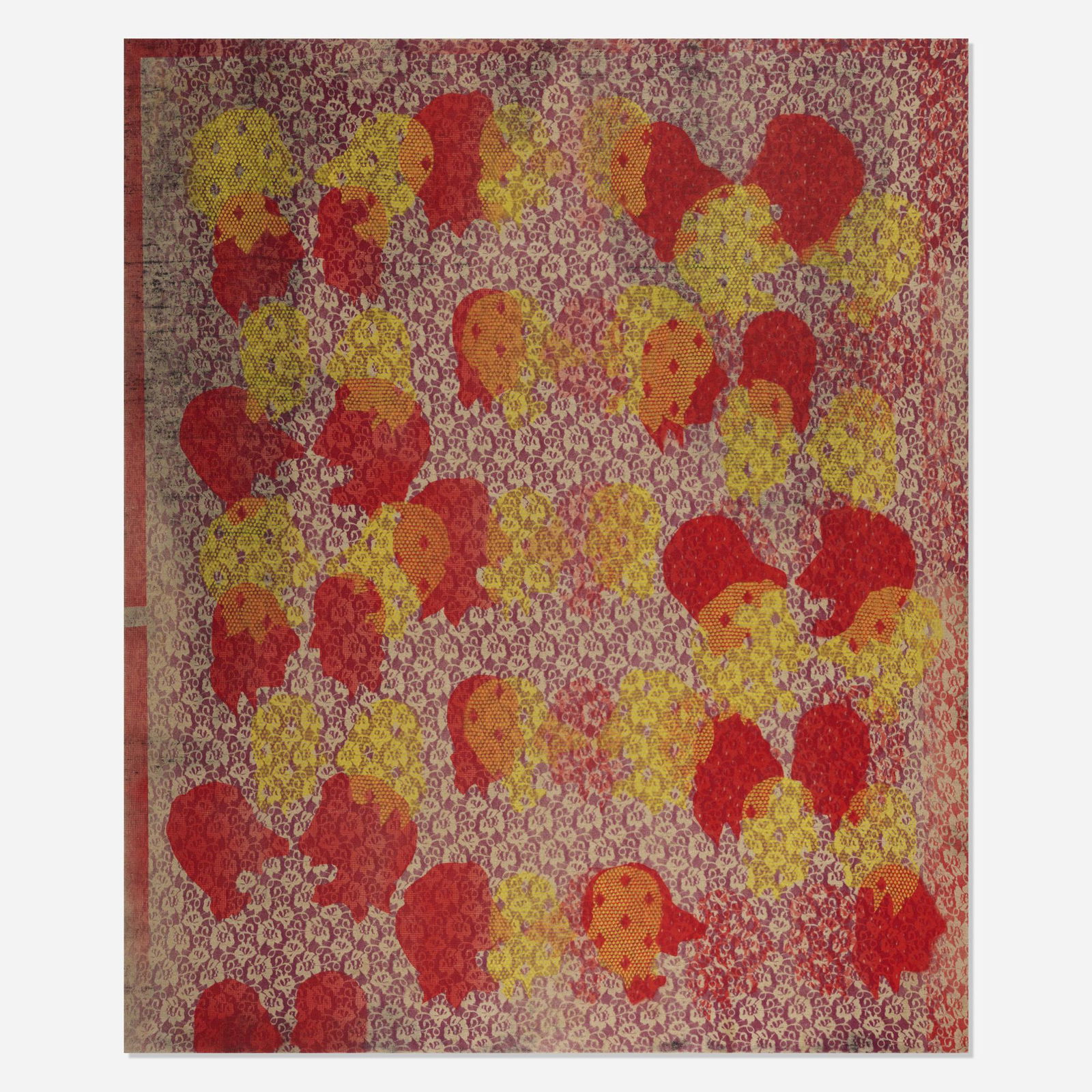 Ed Moses, Ripp Torn: Ed Moses Ripp Torn 2009acrylic on canvas 72 h × 60 w in (183 × 152 cm) LAMA would like to thank the Ed Moses Studio for their assistance in cataloguing this work. Signed, ti