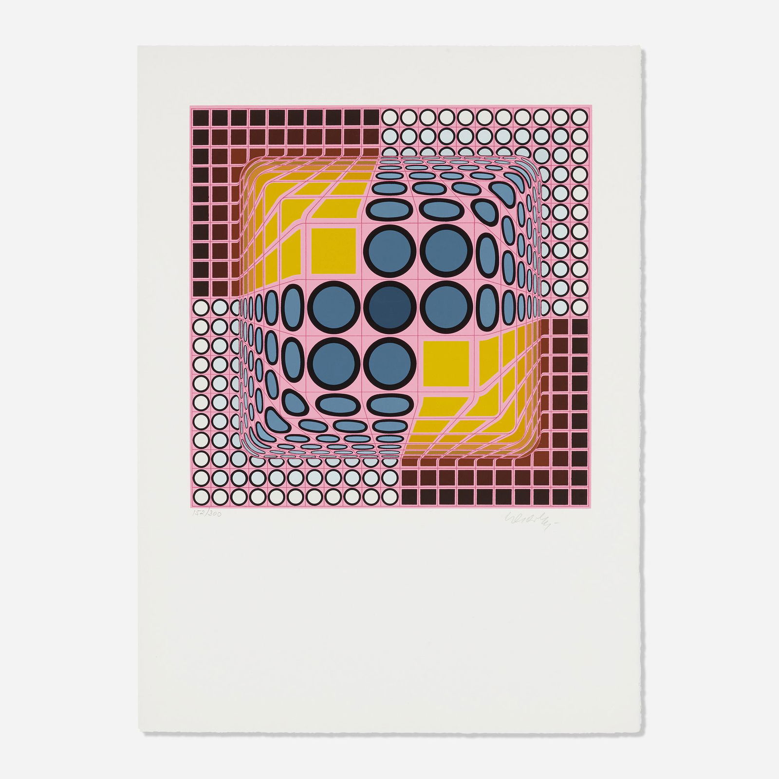 Victor Vasarely, Pink Composition (1 of 2)