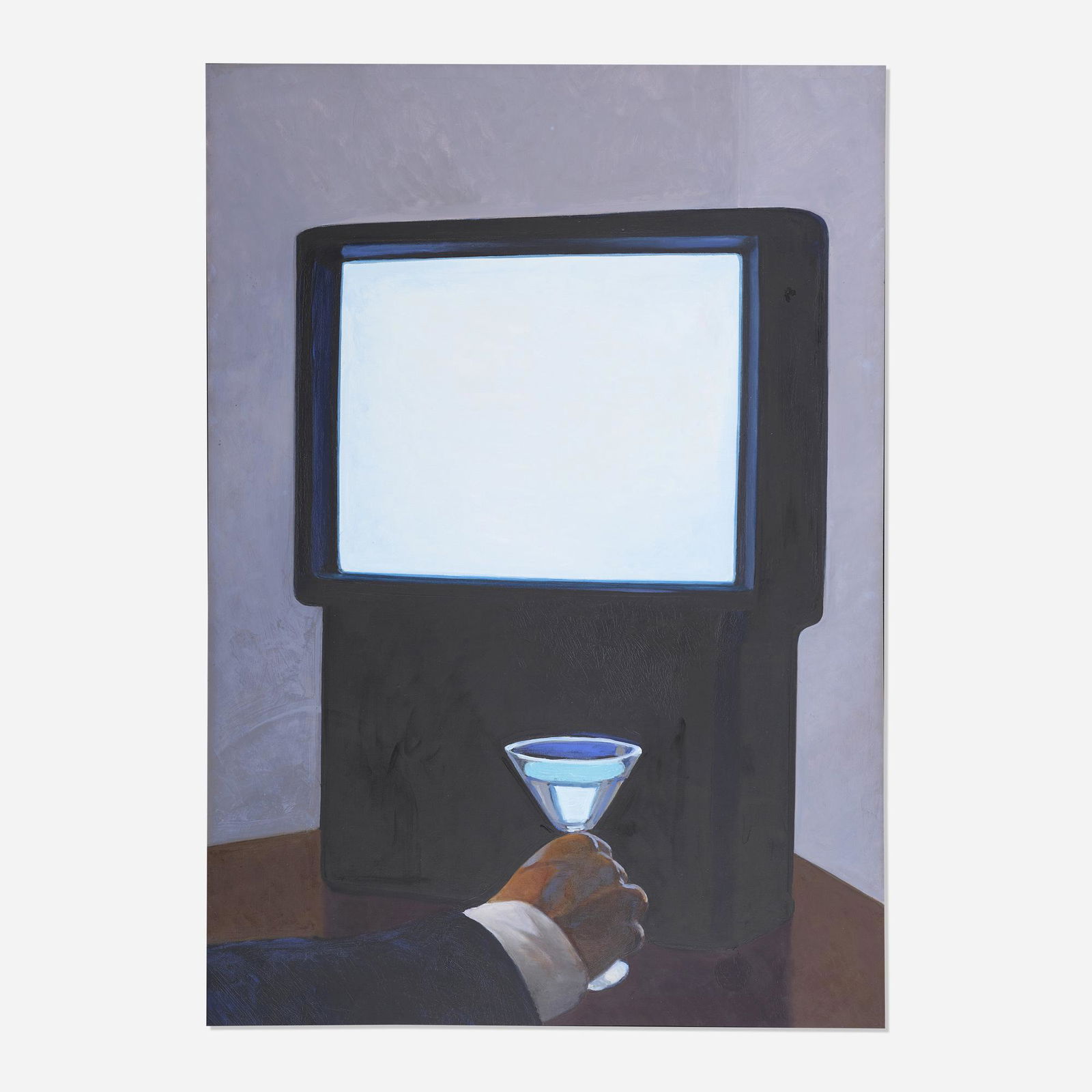 John Register, See Through: John Register See Through 1995oil on canvas 50 h × 35 w in (127 × 89 cm) Signed to lower right 'Register'. Sold with a digital copy of the original invoice from Modernism. <