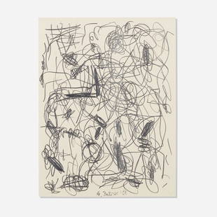 Andre Butzer, Untitled: Andre Butzer Untitled 2008pencil on paper 25.5 h × 19.75 w in (65 × 50 cm) Signed and dated to lower center 'A. Butzer '08'. The work is registered in the Andre Butzer Archive. LAM