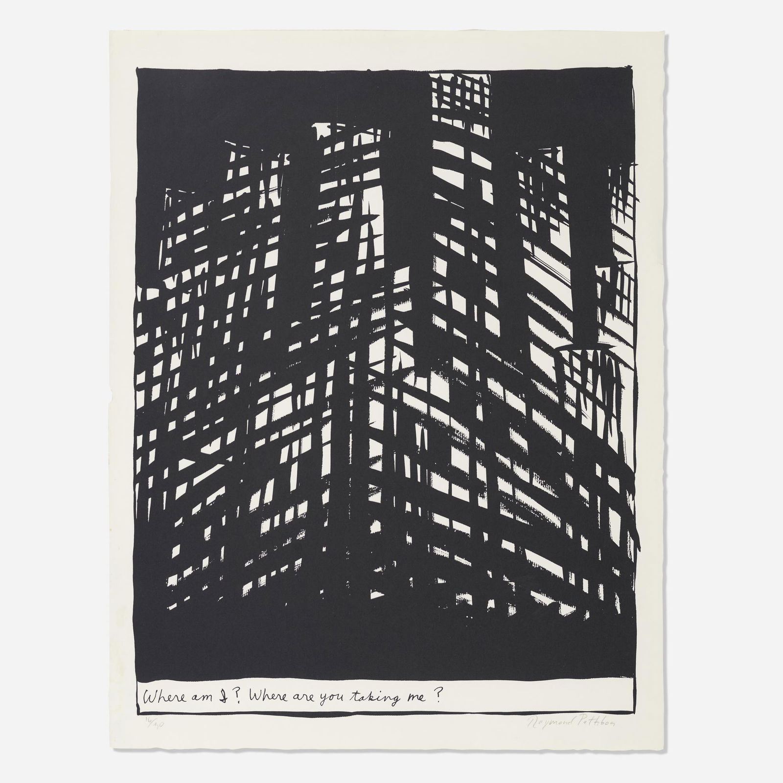 Raymond Pettibon, No title (Where am I?) (1 of 3)