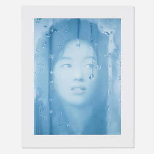 Yang Qian, Blue Girl: Yang Qian Blue Girl 2009archival inkjet print with screenprint image: 32 h × 24 w in (81 × 61 cm) sheet: 39 h × 41 w in (99 × 104 cm) Signed and numbered to lower ed