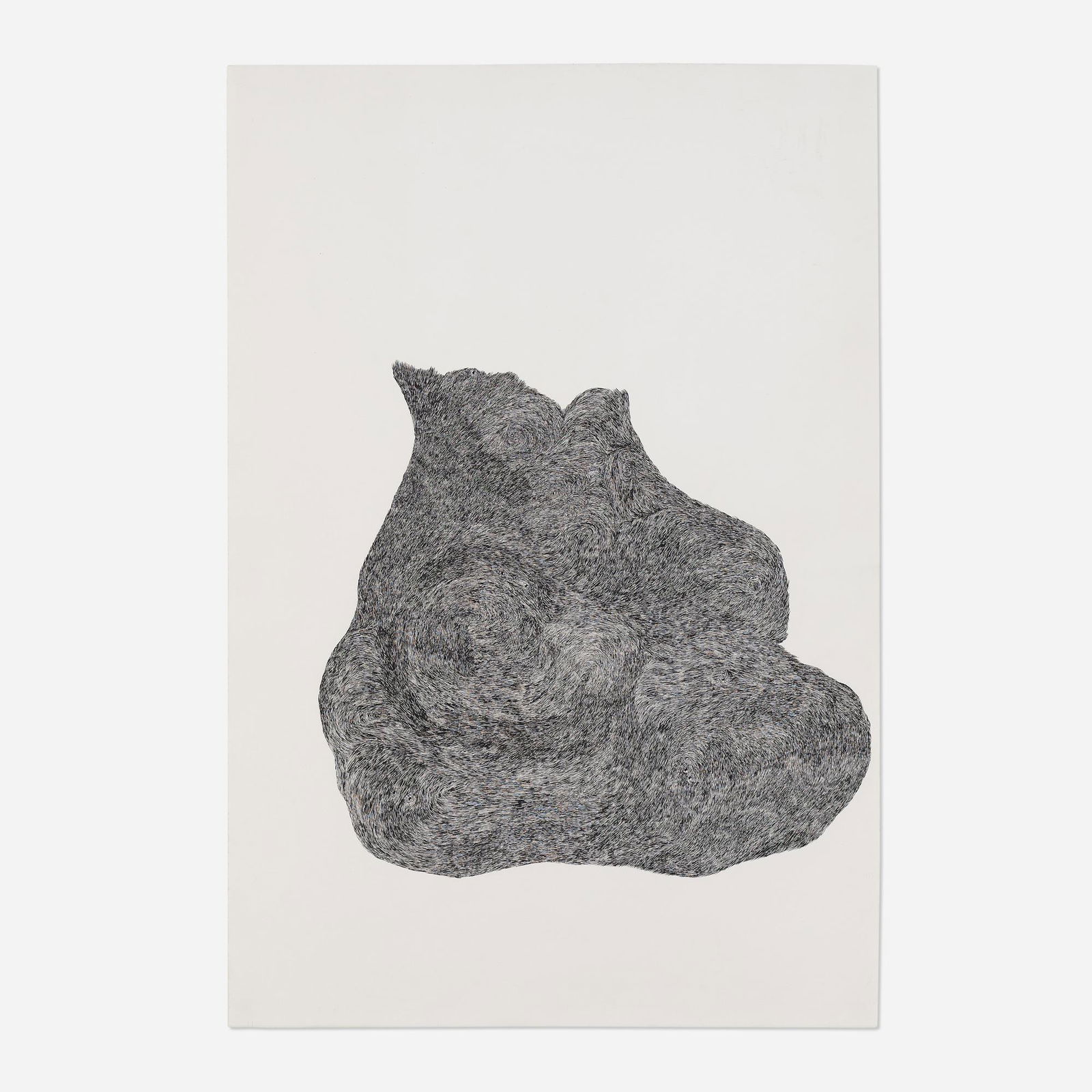 Mindy Shapero, The Furry Eye ...: Mindy Shapero The Furry Eye Sac That Rolls Around Collecting Eyes 2002ink on paper 44 h Ã— 30 w in (112 Ã— 76 cm) Provenance: Anna Helwing Gallery, Los Angeles