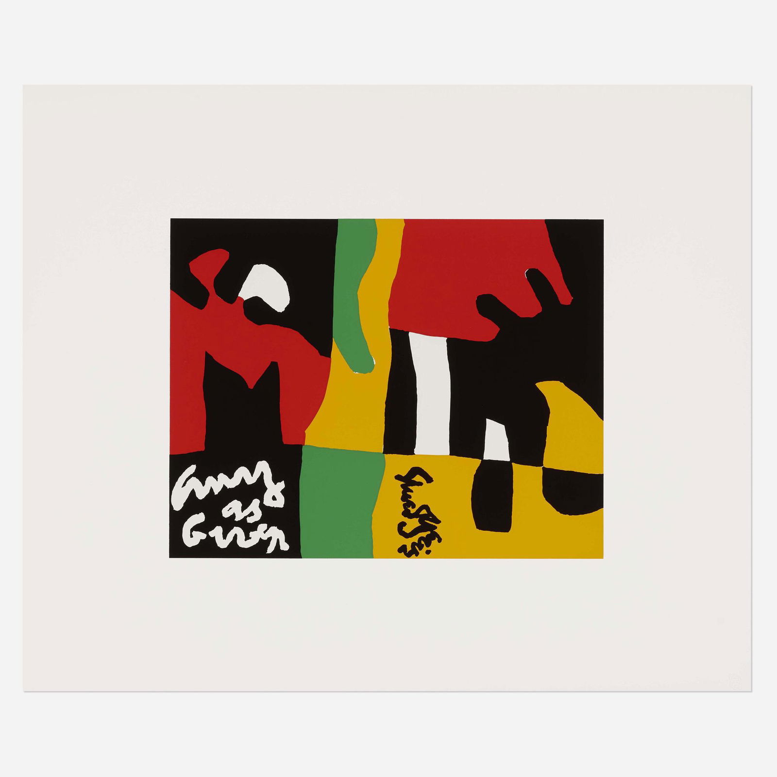 Stuart Davis, Untitled ...: Stuart Davis Untitled (from the Ten Works by Ten Painters portfolio) 1964screenprint in colors on Mohawk Superfine Cover image: 11 h Ã— 14.125 w in (28 Ã— 36 cm) sheet: 20 h Ã— 24 w in (51 Ã