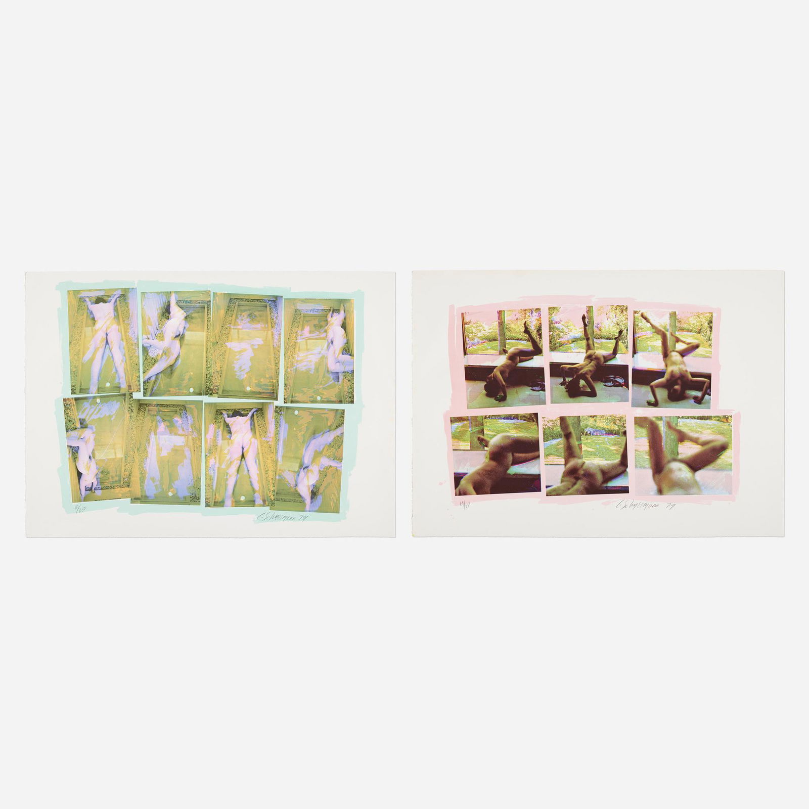 Carolee Schneemann, Museum Sarcophagus; Museum ...: Carolee Schneemann Museum Sarcophagus; Museum Window (from the Forbidden Actions series) (two works) 1979photo screenprint in colors on Arches 30.5 h Ã— 42.5 w in (77 Ã— 108 cm) Signed, dated