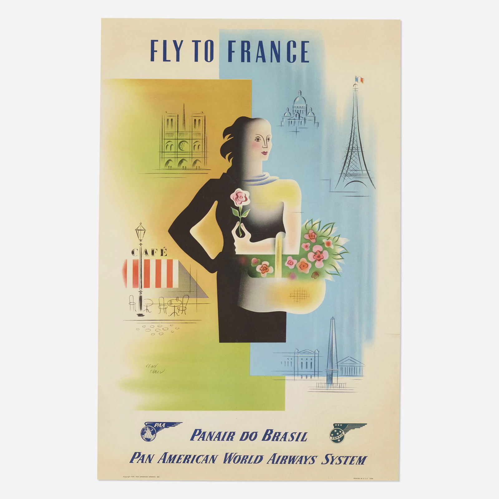 Jean Carlu, Fly to France ... (1 of 4)