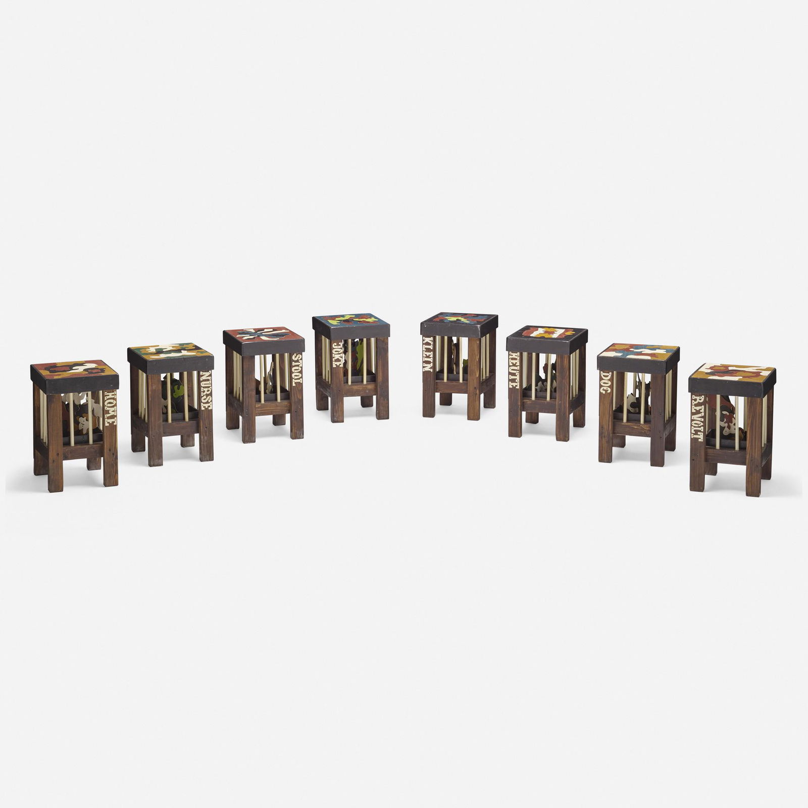Thorsten Passfeld, Stools, set of eight ... (1 of 7)