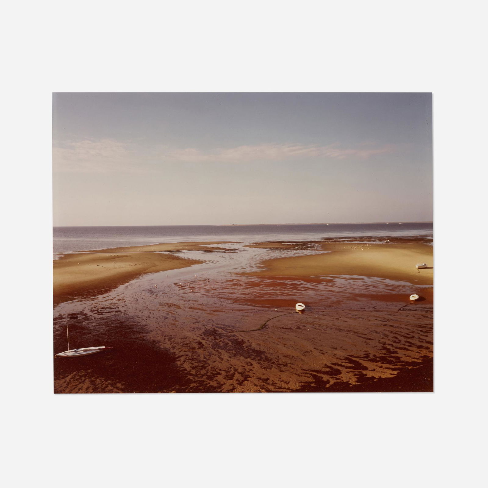 Joel Meyerowitz, Bay/Sky Series #2, Provincetown: Joel Meyerowitz Bay/Sky Series #2, Provincetown 1977 / 1979chromogenic print sight: 7.5 h × 9.625 w in (19 × 24 cm) Signed, dated and numbered to verso 'Joel Meyerowitz 79 66/75'.