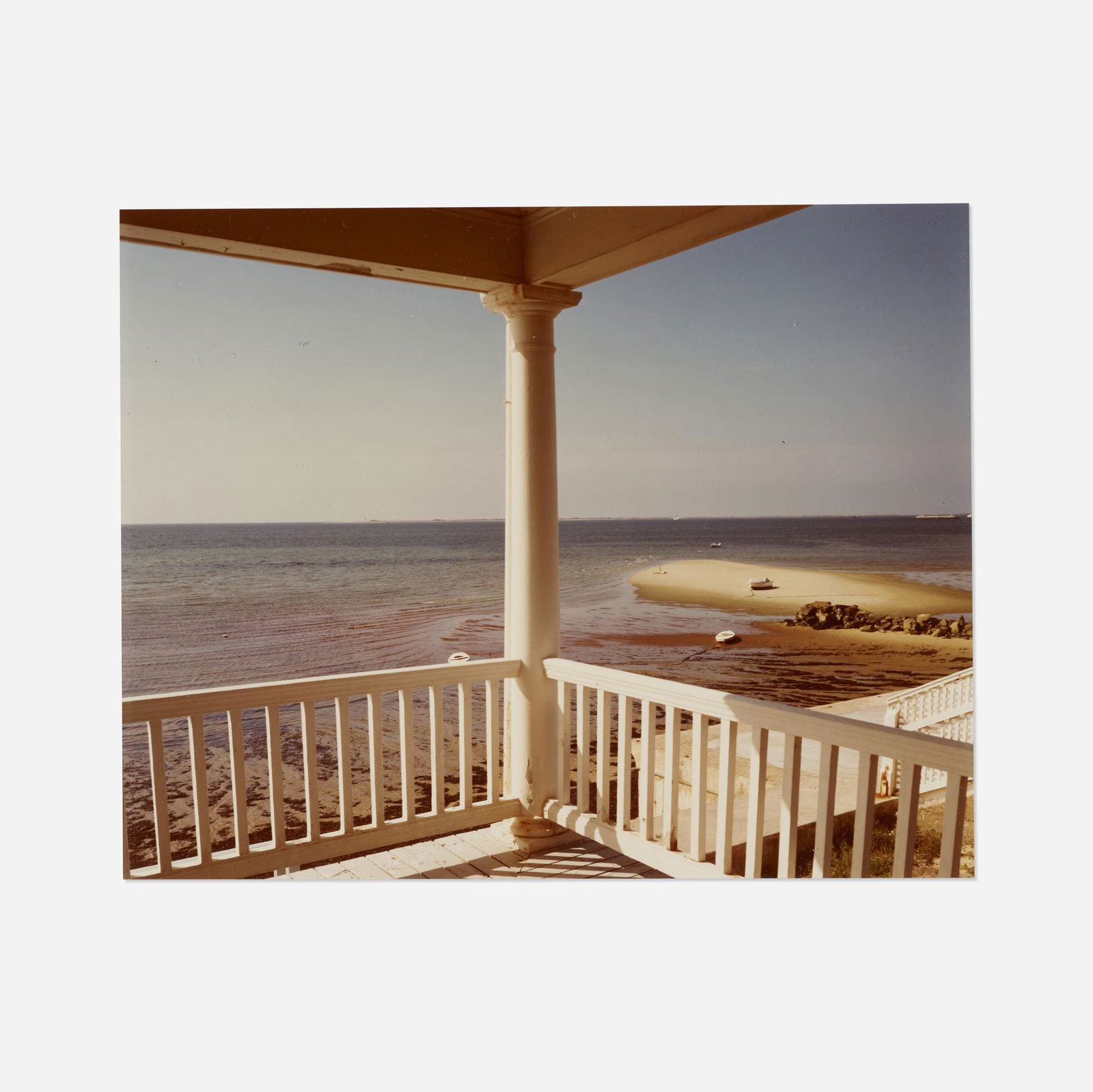 Joel Meyerowitz, Porch, Provincetown: Joel Meyerowitz Porch, Provincetown 1977 / 1979chromogenic print sight: 7.5 h × 9.625 w in (19 × 24 cm) Signed, dated and numbered to verso 'Joel Meyerowitz 79 66/75'. This work is