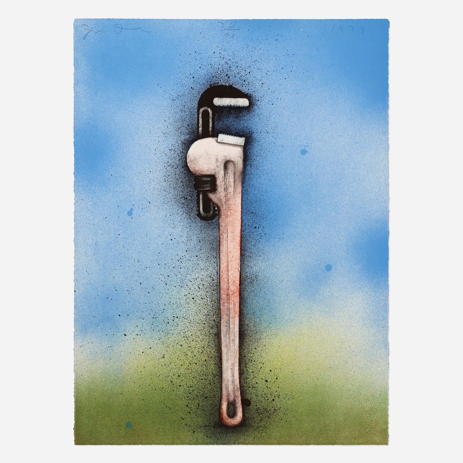 Jim Dine, Big Red Wrench in a Landscape ... (1 of 3)