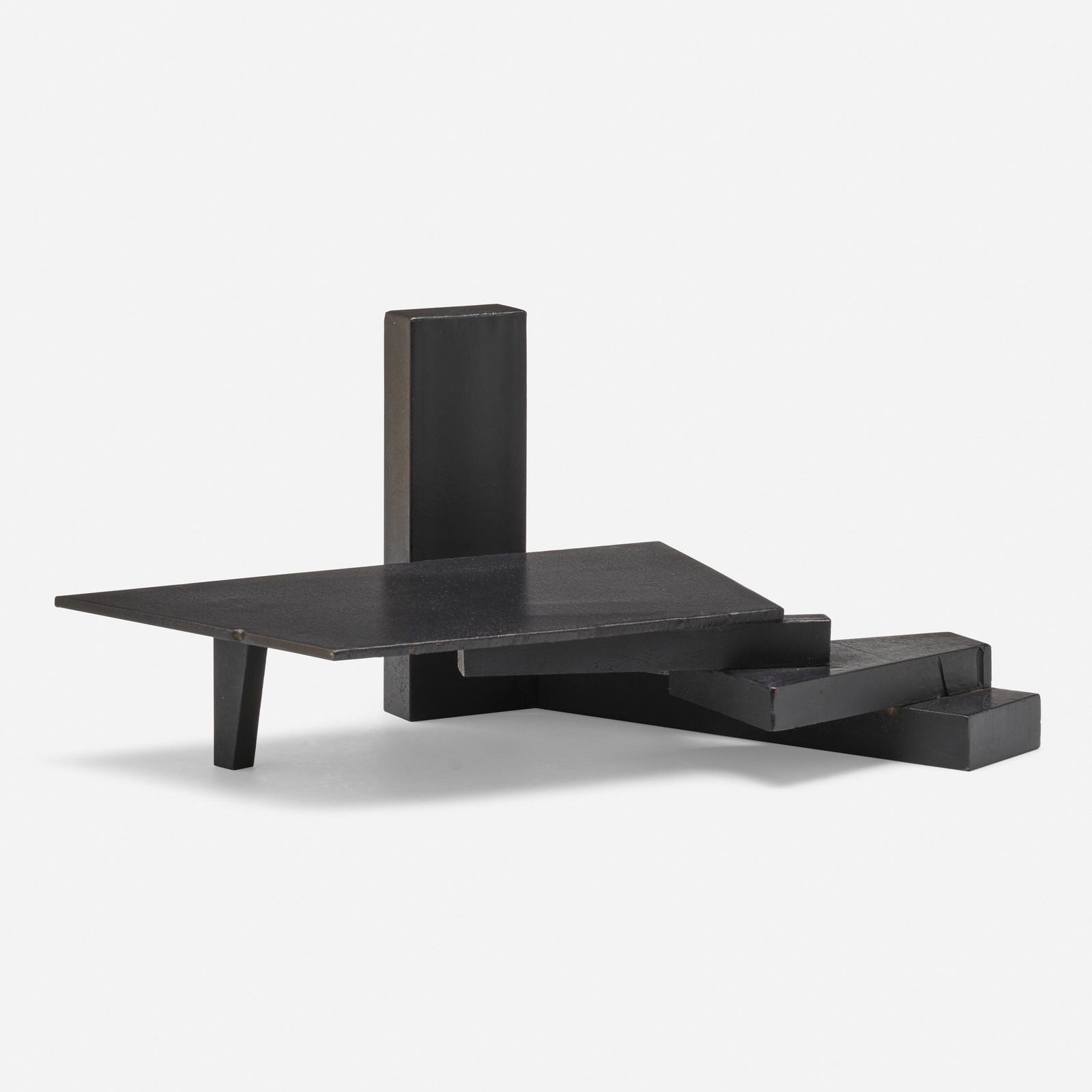 Brian Wall, High Noon: Brian Wall High Noon 1987varnished steel 9.25 h × 22 w × 13 d in (23 × 56 × 33 cm) Provenance: Estate of Stephen Cohen | Private Collection