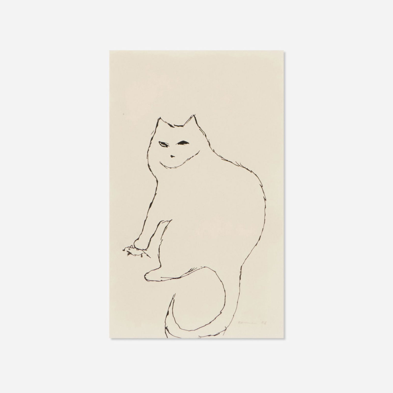 Bruce Conner, Untitled (Cat) (1 of 3)
