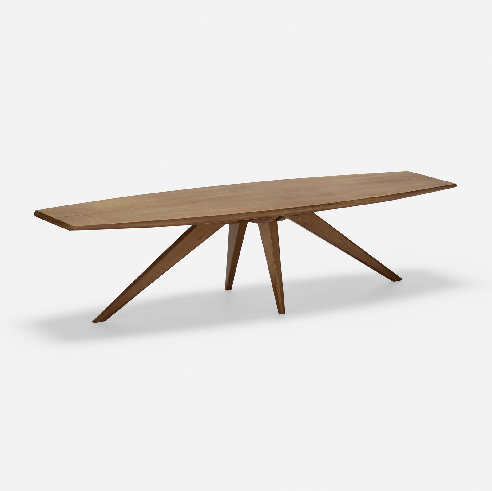 Paul Laszlo, Coffee table: Paul Laszlo Coffee table Glenn of CaliforniaHungary/USA, c. 1950teak 15.25 h × 61.5 w × 18.625 d in (39 × 156 × 47 cm) Provenance: Private Collec